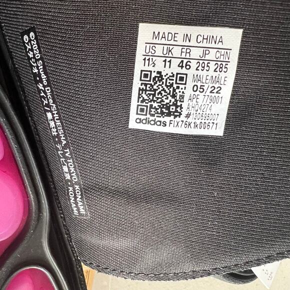 Yu-Gi-Oh! Adidas, Reptossage Slide Dark Magician-HQ4274 Size US 11.5 - NWT - Picture 7 of 14